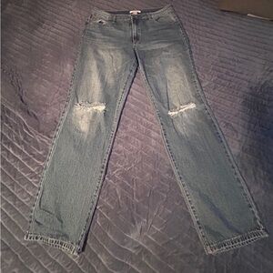 d. jeans Women's Blue Straight Leg Jeans